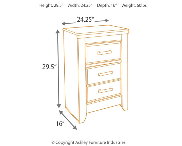 Juararo Two Drawer Night Stand Rent Wise Rent To Own Jacksonville, Florida