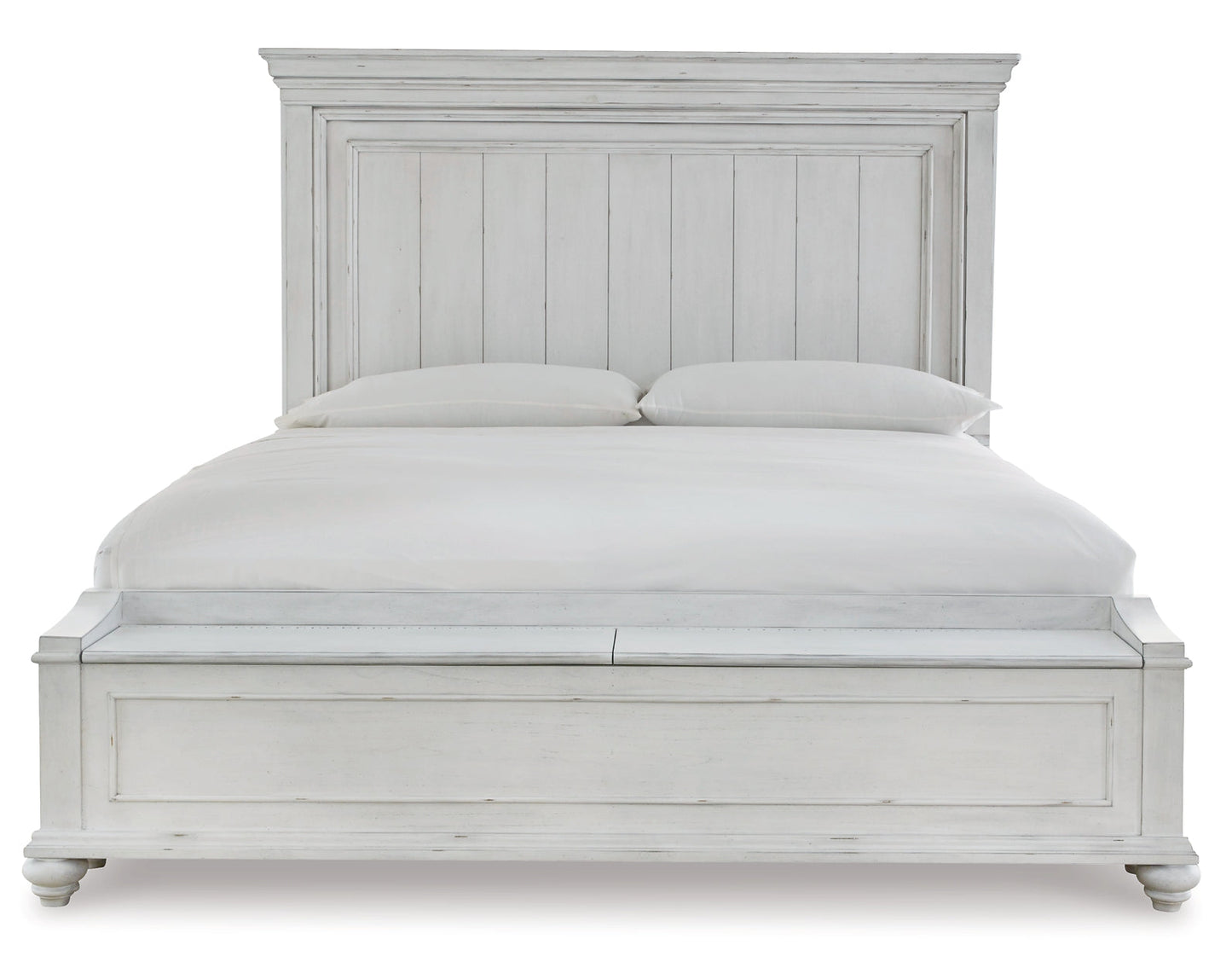 Kanwyn Queen Panel Bed with Mirrored Dresser, Chest and 2 Nightstands Rent Wise Rent To Own Jacksonville, Florida
