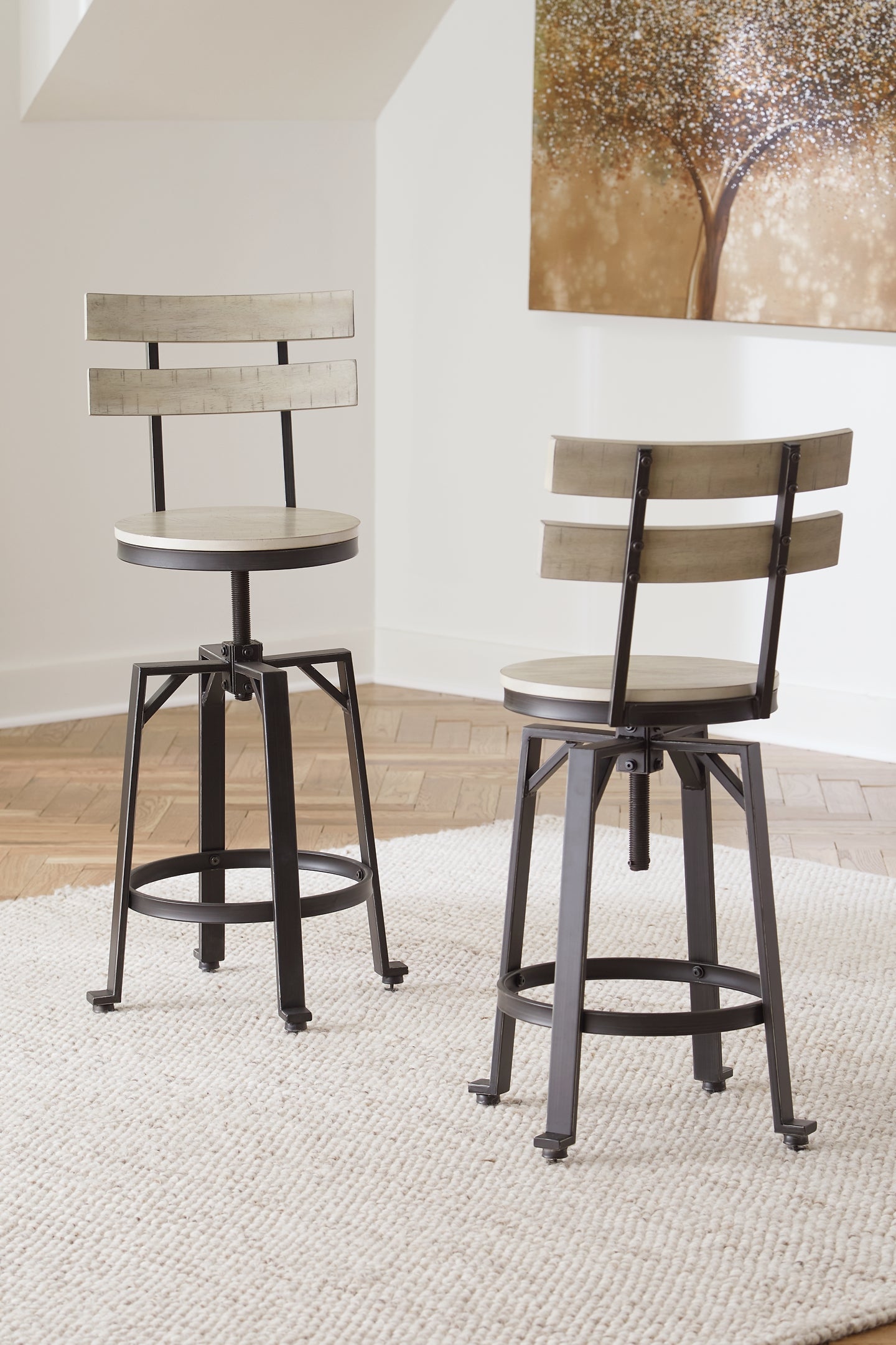 Karisslyn Swivel Barstool (2/CN) Rent Wise Rent To Own Jacksonville, Florida