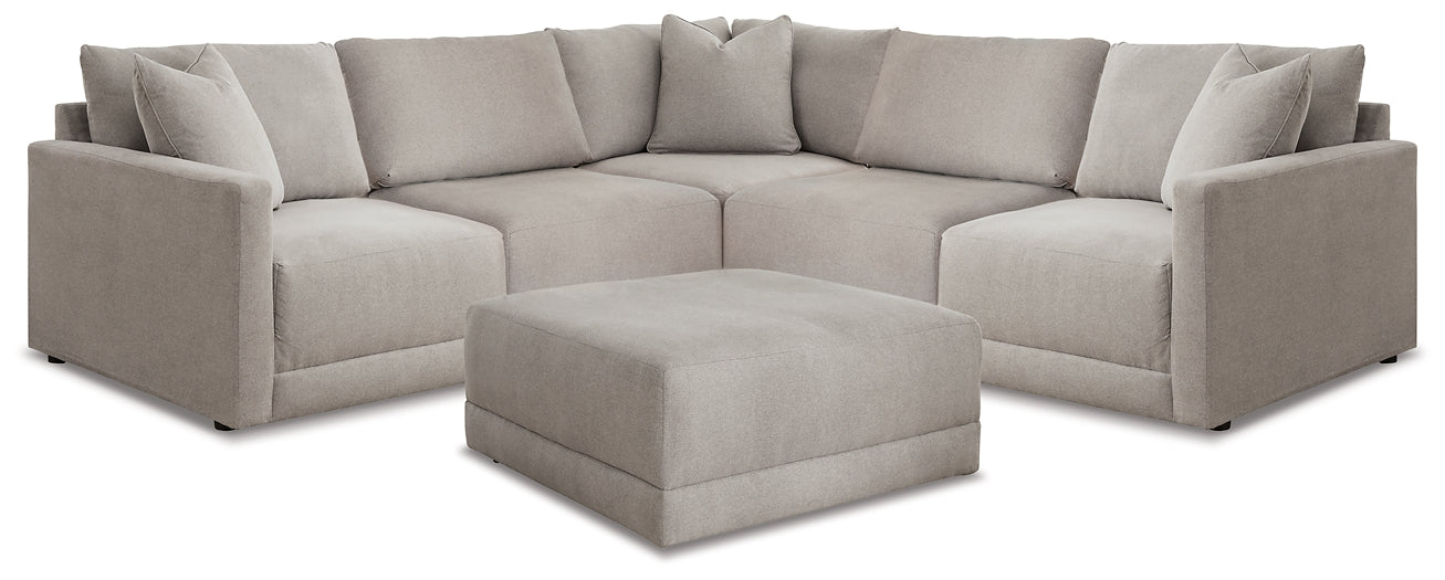 Katany 5-Piece Sectional with Ottoman Rent Wise Rent To Own Jacksonville, Florida