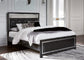 Kaydell Queen Upholstered Panel Bed with Mirrored Dresser and 2 Nightstands Rent Wise Rent To Own Jacksonville, Florida