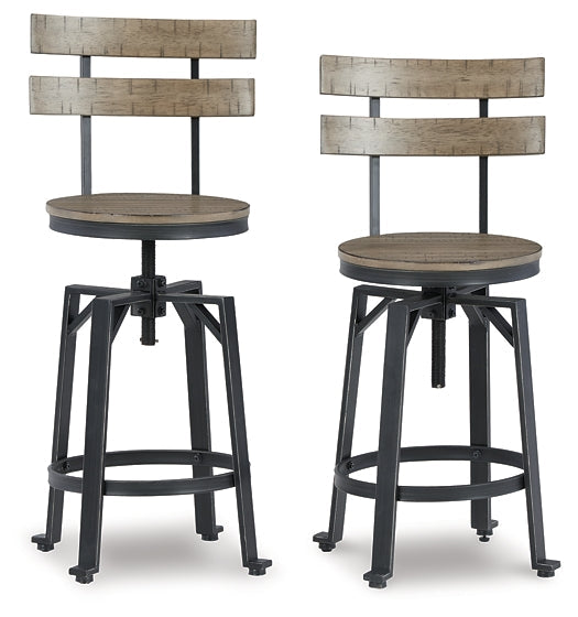 Lesterton Swivel Barstool (2/CN) Rent Wise Rent To Own Jacksonville, Florida