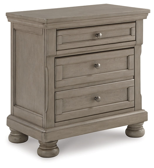 Lettner California King Panel Bed with Mirrored Dresser and 2 Nightstands Rent Wise Rent To Own Jacksonville, Florida