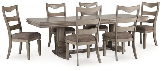 Lexorne Dining Table and 6 Chairs Rent Wise Rent To Own Jacksonville, Florida