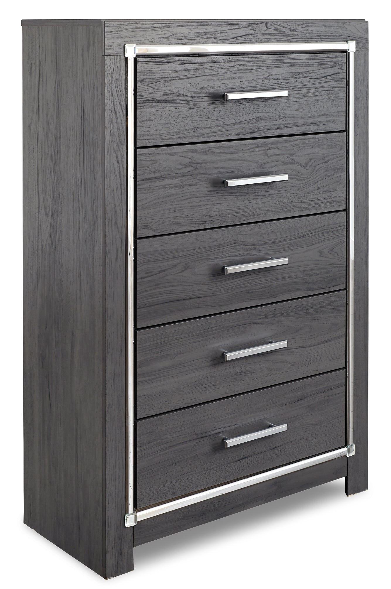 Lodanna Queen Panel Bed with 2 Storage Drawers with Mirrored Dresser, Chest and Nightstand Rent Wise Rent To Own Jacksonville, Florida