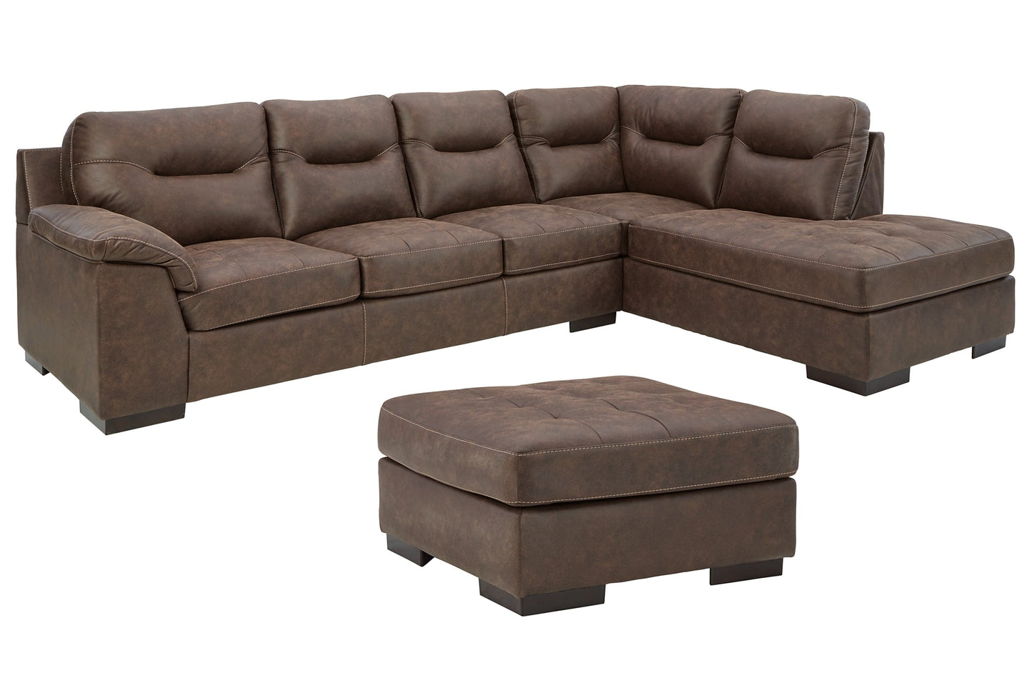 Maderla 2-Piece Sectional with Ottoman Rent Wise Rent To Own Jacksonville, Florida