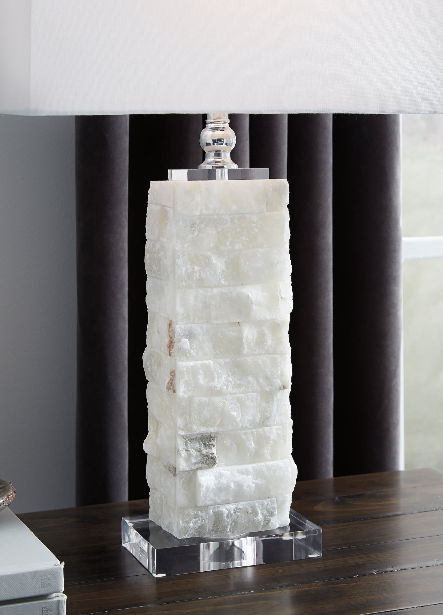 Malise Alabaster Table Lamp (1/CN) Rent Wise Rent To Own Jacksonville, Florida