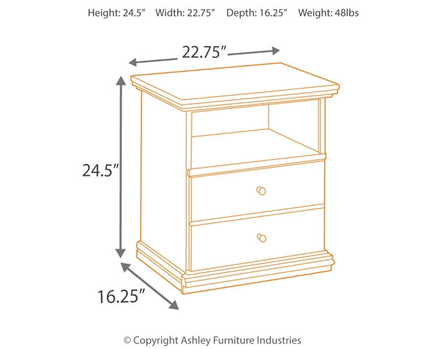 Maribel One Drawer Night Stand Rent Wise Rent To Own Jacksonville, Florida