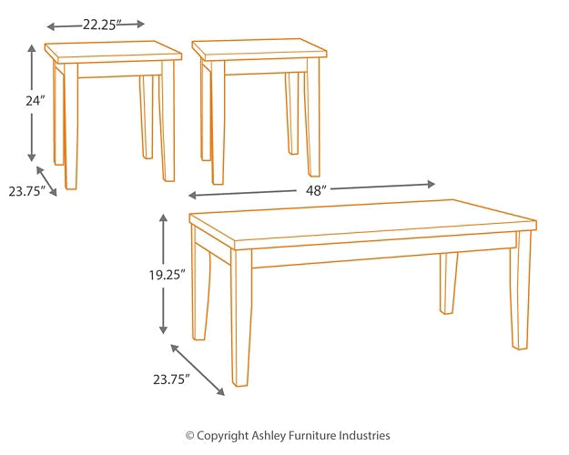 Maysville Occasional Table Set (3/CN) Rent Wise Rent To Own Jacksonville, Florida