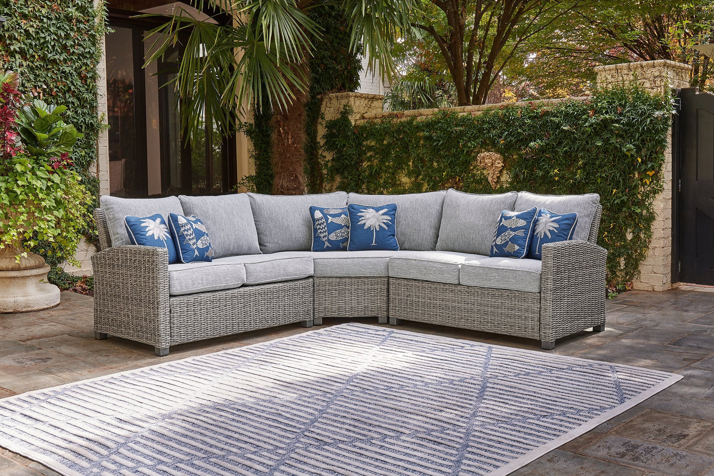 Naples Beach 3-Piece Outdoor Sectional Rent Wise Rent To Own Jacksonville, Florida
