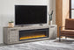 Naydell 92" TV Stand with Electric Fireplace Rent Wise Rent To Own Jacksonville, Florida