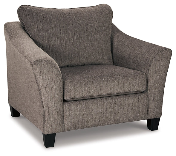 Nemoli Chair and Ottoman Rent Wise Rent To Own Jacksonville, Florida
