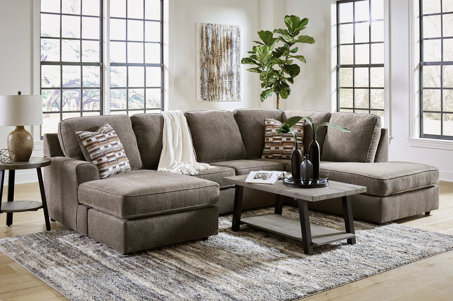 O'Phannon 2-Piece Sectional with Chaise Rent Wise Rent To Own Jacksonville, Florida