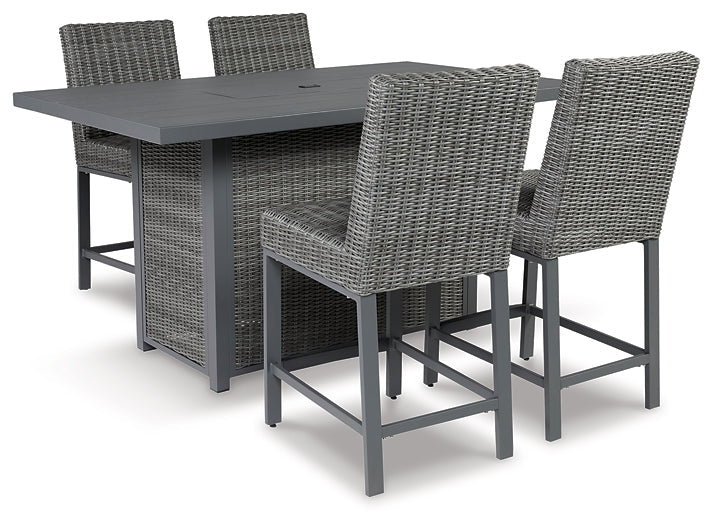 Palazzo Outdoor Counter Height Dining Table with 4 Barstools Rent Wise Rent To Own Jacksonville, Florida