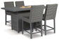Palazzo Outdoor Counter Height Dining Table with 4 Barstools Rent Wise Rent To Own Jacksonville, Florida