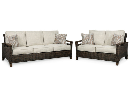 Paradise Trail Outdoor Sofa and Loveseat Rent Wise Rent To Own Jacksonville, Florida