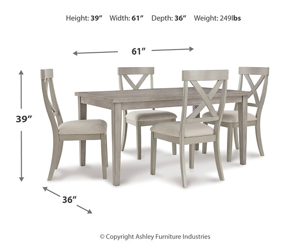 Parellen Dining Table and 4 Chairs Rent Wise Rent To Own Jacksonville, Florida