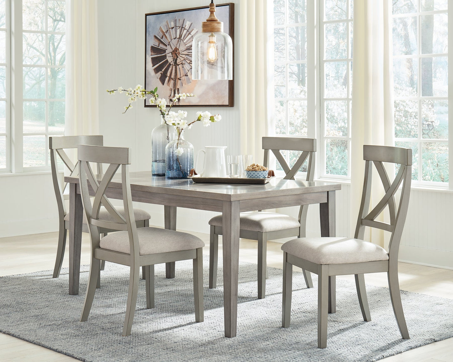 Parellen Dining Table and 4 Chairs Rent Wise Rent To Own Jacksonville, Florida