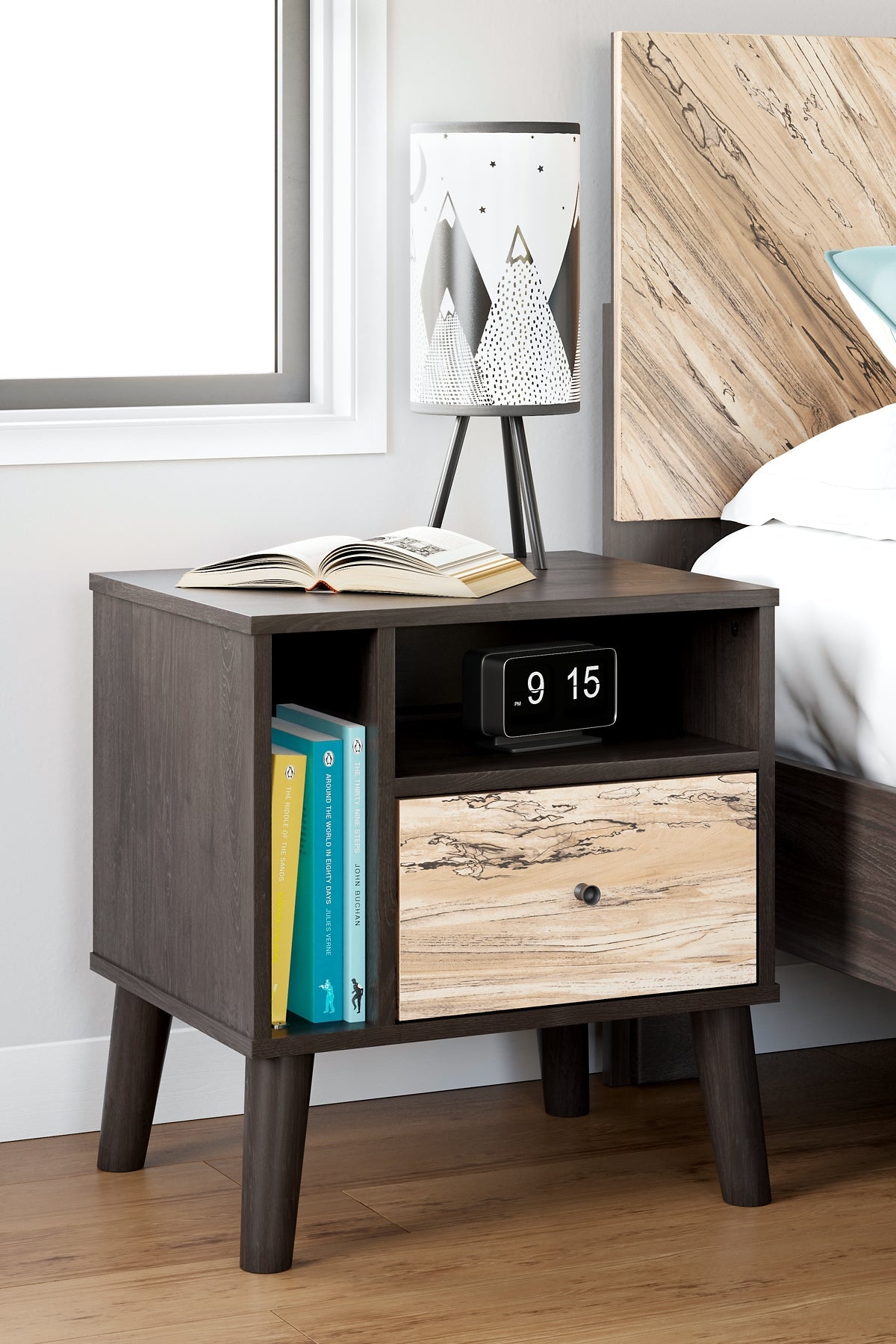 Piperton One Drawer Night Stand Rent Wise Rent To Own Jacksonville, Florida