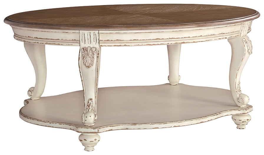 Realyn Coffee Table with 1 End Table Rent Wise Rent To Own Jacksonville, Florida
