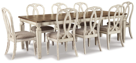 Realyn Dining Table and 8 Chairs Rent Wise Rent To Own Jacksonville, Florida