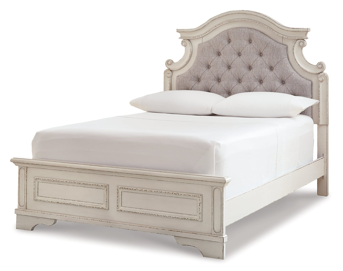 Realyn Full Panel Bed with Mirrored Dresser and 2 Nightstands Rent Wise Rent To Own Jacksonville, Florida