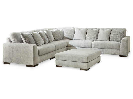 Regent Park 5-Piece Sectional with Ottoman Rent Wise Rent To Own Jacksonville, Florida