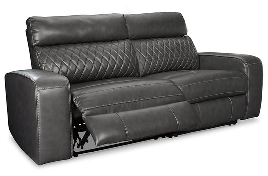 Samperstone 2-Piece Power Reclining Sectional Rent Wise Rent To Own Jacksonville, Florida