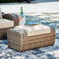 Sandy Bloom Outdoor Lounge Chair and Ottoman Rent Wise Rent To Own Jacksonville, Florida