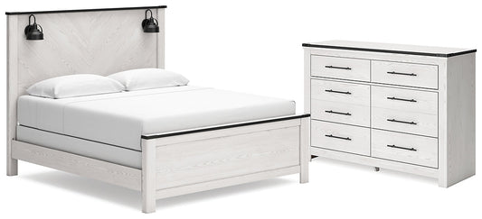 Schoenberg King Panel Bed with Dresser Rent Wise Rent To Own Jacksonville, Florida
