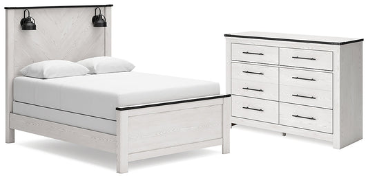 Schoenberg Queen Panel Bed with Dresser Rent Wise Rent To Own Jacksonville, Florida