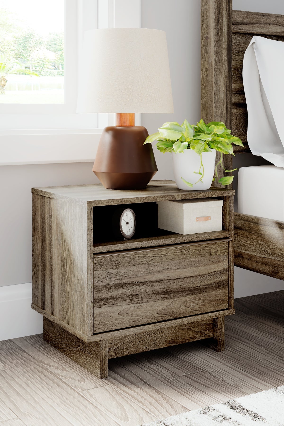 Shallifer One Drawer Night Stand Rent Wise Rent To Own Jacksonville, Florida