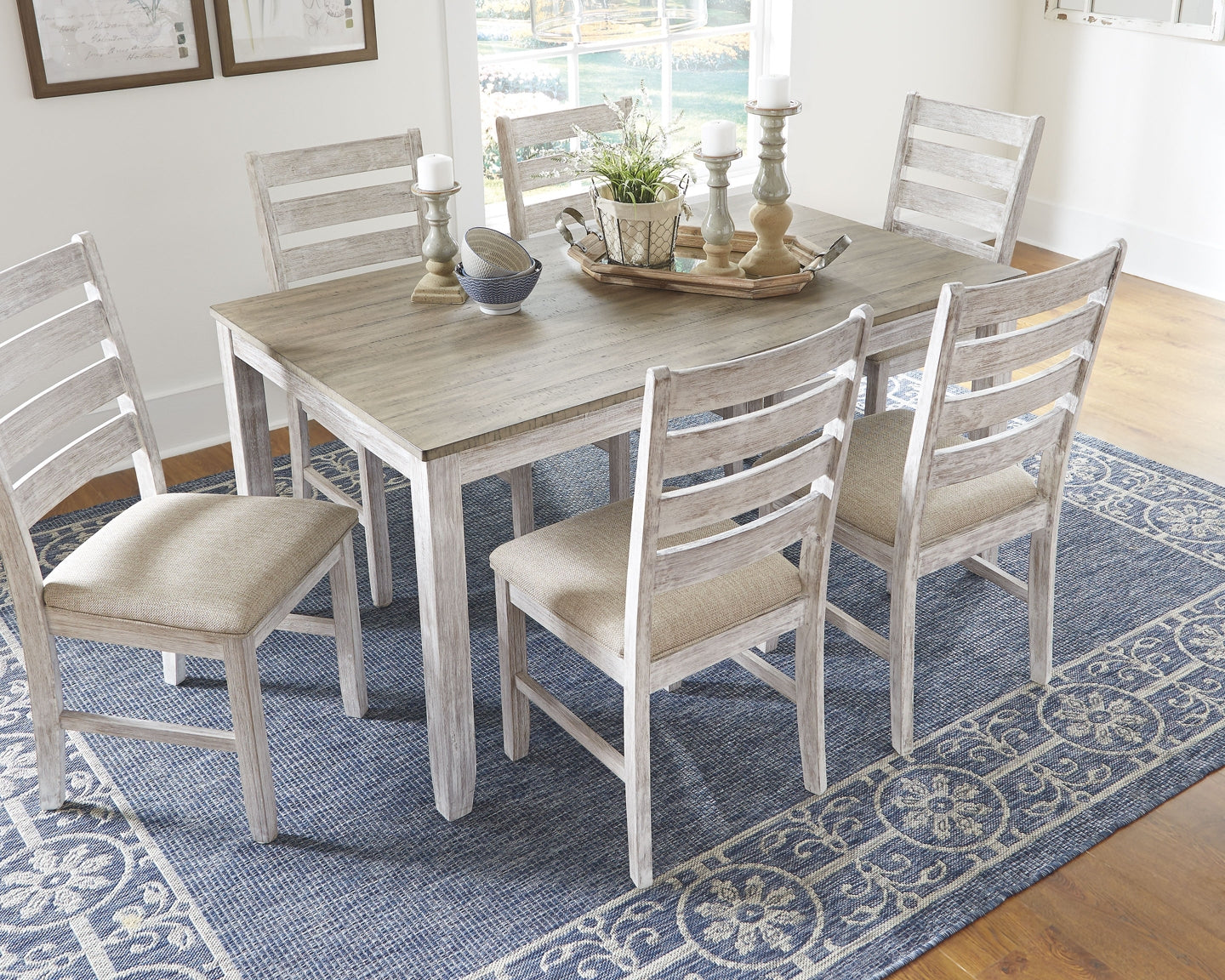 Skempton Dining Room Table Set (7/CN) Rent Wise Rent To Own Jacksonville, Florida