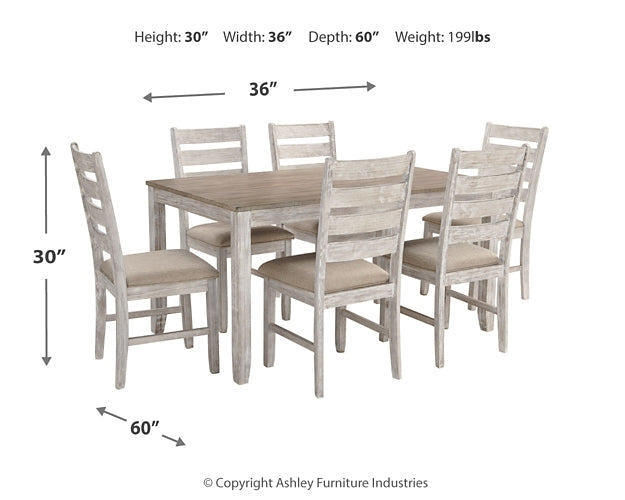 Skempton Dining Room Table Set (7/CN) Rent Wise Rent To Own Jacksonville, Florida