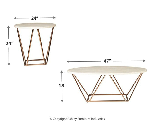 Tarica Occasional Table Set (3/CN) Rent Wise Rent To Own Jacksonville, Florida