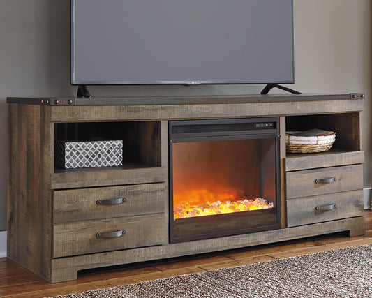 Trinell 63" TV Stand with Electric Fireplace Rent Wise Rent To Own Jacksonville, Florida