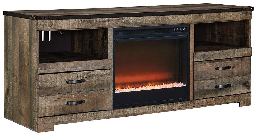 Trinell 63" TV Stand with Electric Fireplace Rent Wise Rent To Own Jacksonville, Florida