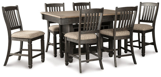 Tyler Creek Counter Height Dining Table and 6 Barstools Rent Wise Rent To Own Jacksonville, Florida