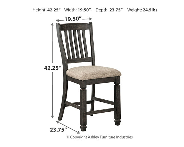 Tyler Creek Upholstered Barstool (2/CN) Rent Wise Rent To Own Jacksonville, Florida