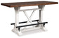 Valebeck Counter Height Dining Table and 2 Barstools Rent Wise Rent To Own Jacksonville, Florida