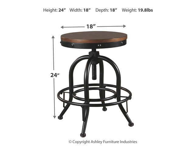 Valebeck Counter Height Dining Table and 4 Barstools Rent Wise Rent To Own Jacksonville, Florida