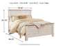 Willowton Queen Panel Bed with Mirrored Dresser, Chest and Nightstand Rent Wise Rent To Own Jacksonville, Florida