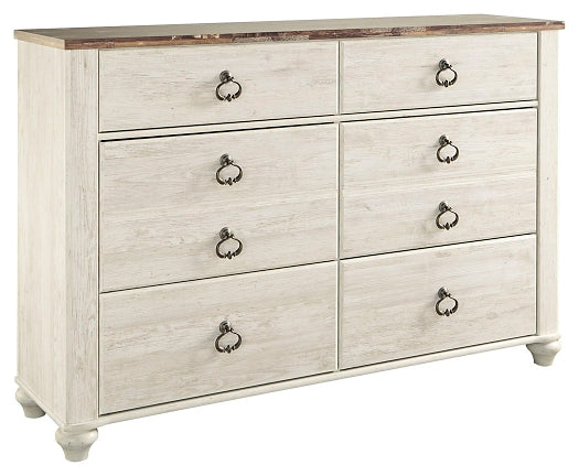 Willowton Six Drawer Dresser Rent Wise Rent To Own Jacksonville, Florida