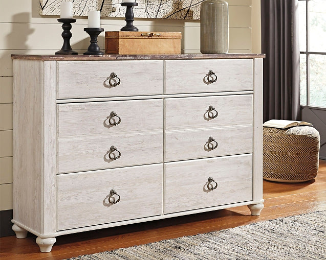 Willowton Six Drawer Dresser Rent Wise Rent To Own Jacksonville, Florida