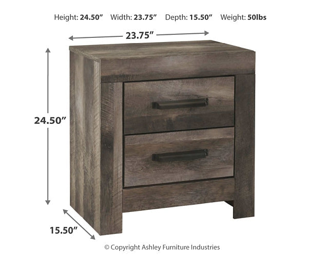 Wynnlow Two Drawer Night Stand Rent Wise Rent To Own Jacksonville, Florida