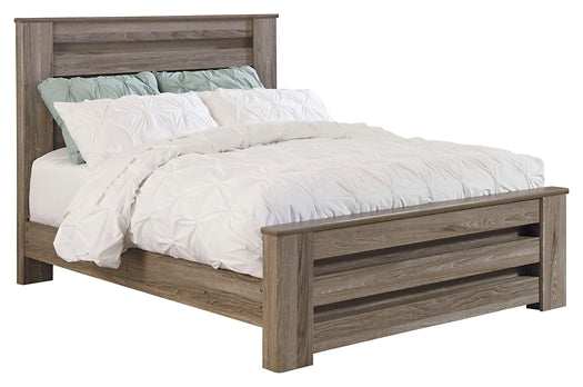 Zelen Queen Panel Bed with Mirrored Dresser Rent Wise Rent To Own Jacksonville, Florida