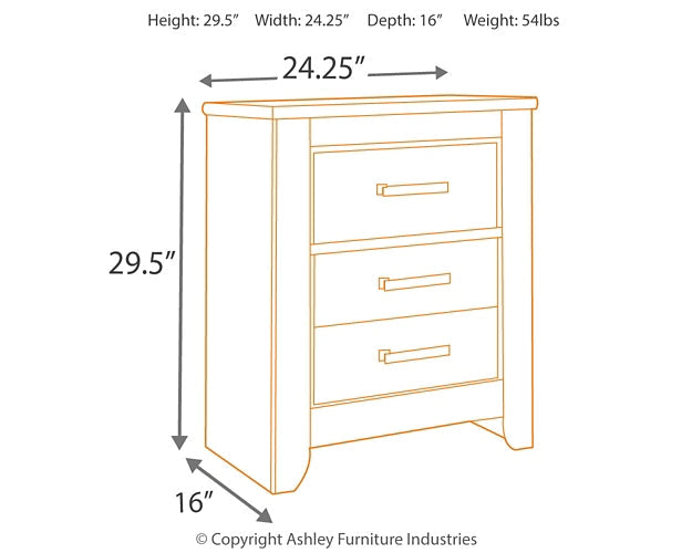 Zelen Two Drawer Night Stand Rent Wise Rent To Own Jacksonville, Florida