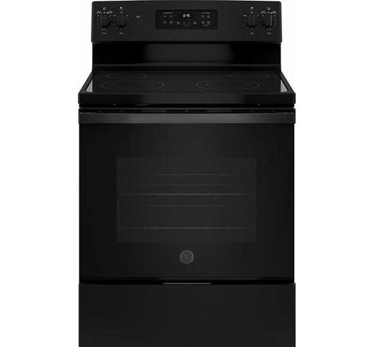 GE 30-In Smooth Surface 4 Elements 5.3-Cu Ft Self-Cleaning Freestanding Electric