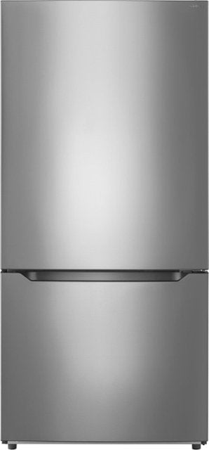 Insignia™ - 18.6 Cu. Ft. Bottom Freezer Refrigerator - Stainless Steel
