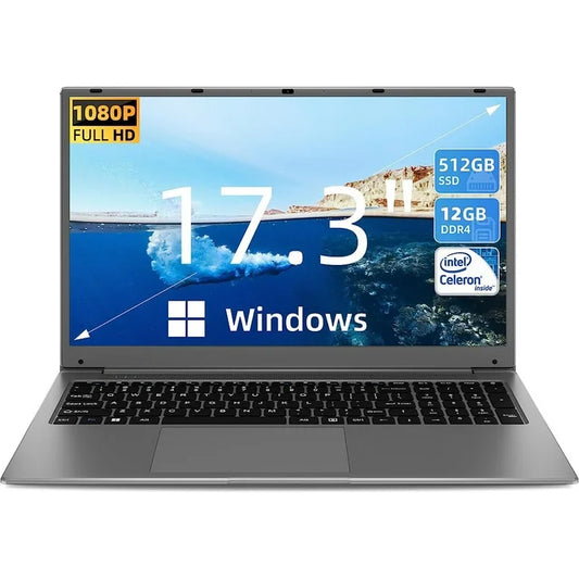 SGIN 17.3" 512GB SSD laptop